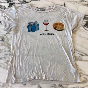 Wildfox More Please Manchester Tee Shirt